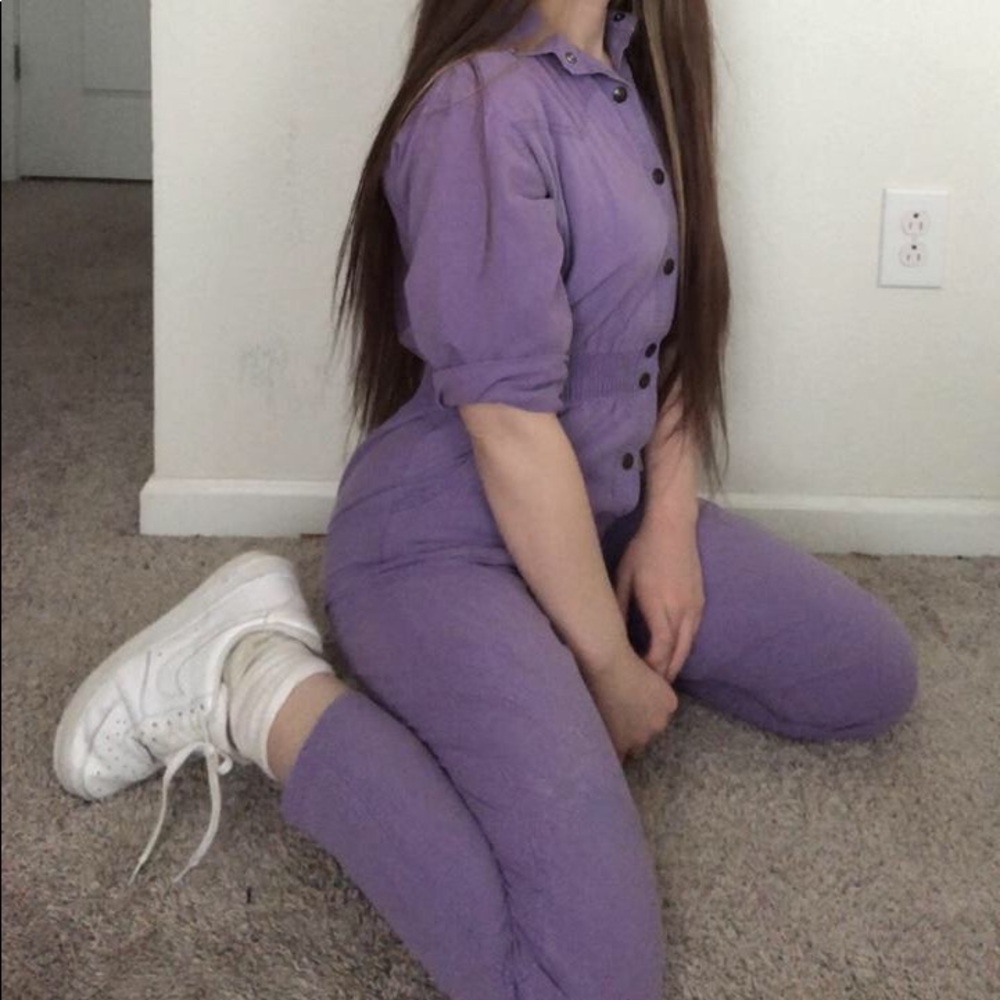 1980’s vintage dreams purple western jumpsuit
